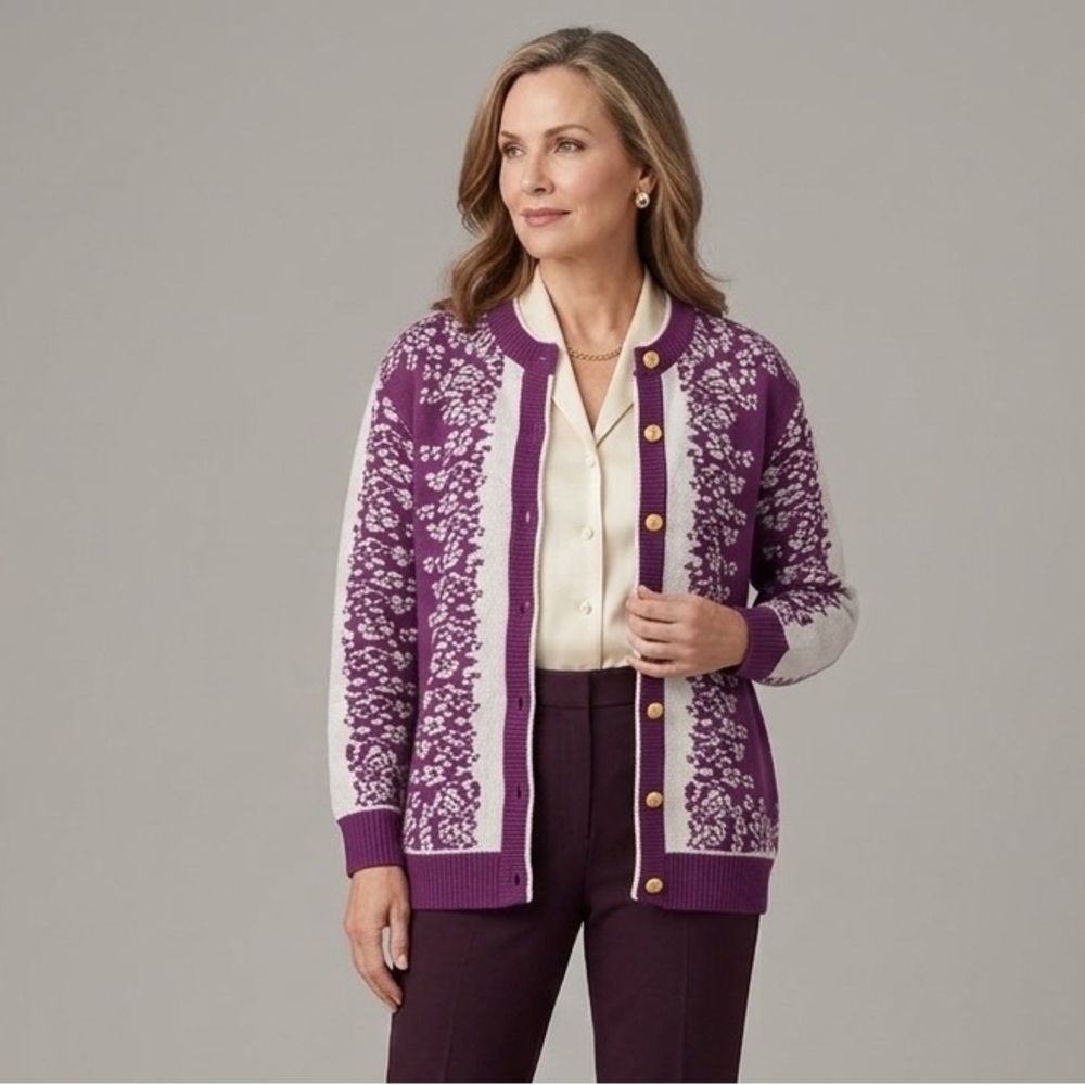 Camela Wool Button Up Sweater Cardigan‎ Size 36